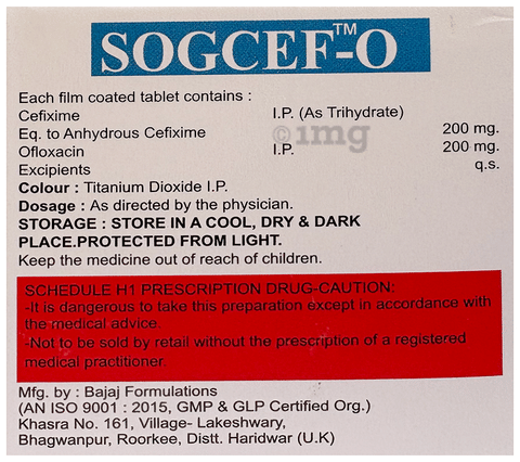 Sogcef-O Tablet image