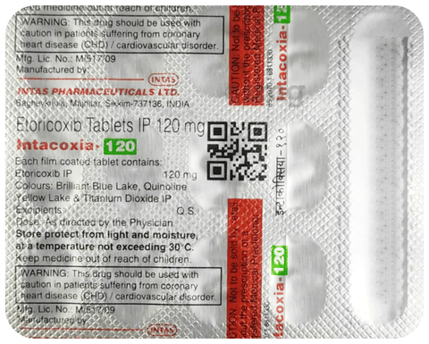 Intacoxia 120 Tablet image Intacoxia 120 Tablet image