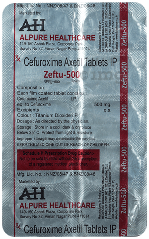 Zeftu 500 Tablet image Zeftu 500 Tablet image