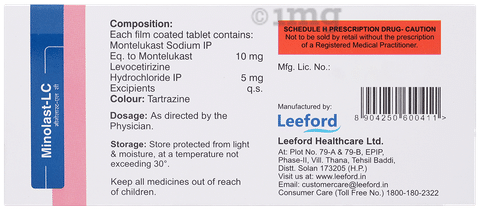 Minolast LC 5mg/10mg Tablet