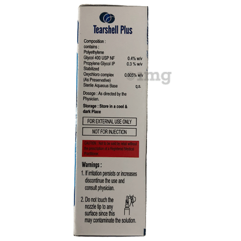 Tearshell Plus Lubricant Eye Drops BKC Free