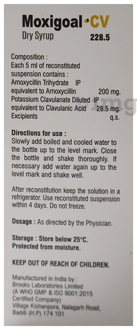 Moxigoal-CV 228.5 Dry Syrup