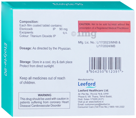 Etolyte 90 Tablet image Etolyte 90 Tablet image