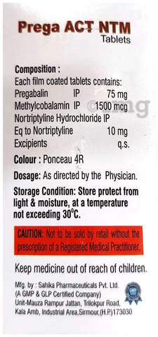 Prega Act NTM Tablet image