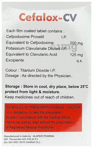 Cefalox CV Tablet image Cefalox CV Tablet image