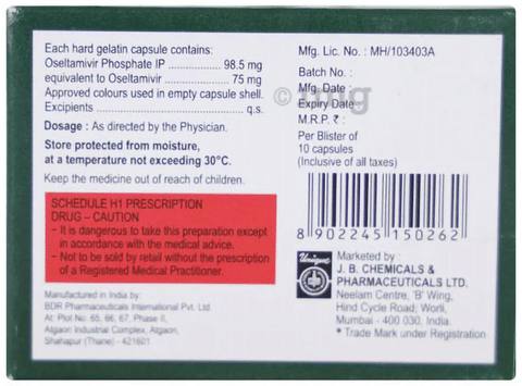 Oltavir 75mg Capsule image