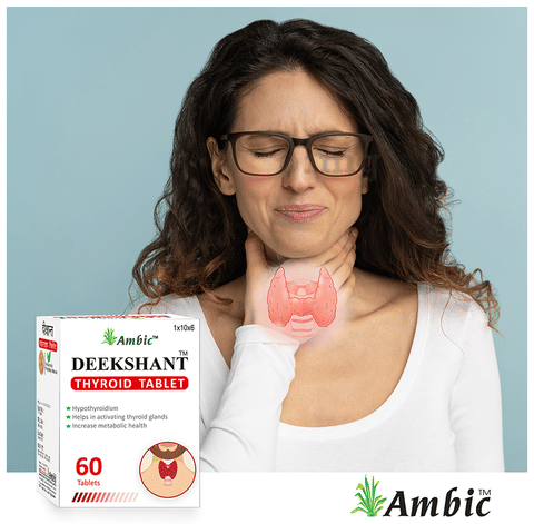Ambic Deekshant Thyroid Tablet (60 Each) image Ambic Deekshant Thyroid Tablet (60 Each) image