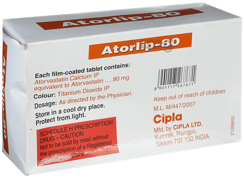 ATORlip 80 Tablet image