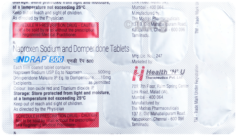 Ndrap 500mg/10mg Tablet