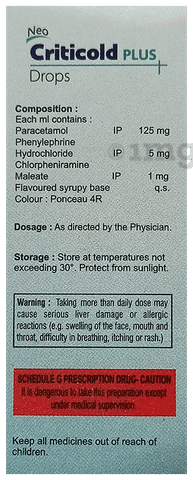 Neo Criticold Plus Oral Drops