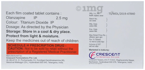 Olpin 2.5mg Tablet image