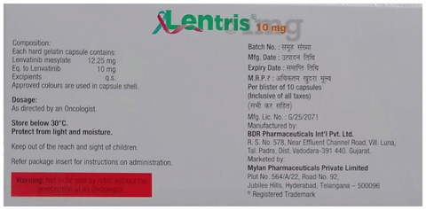 Lentris 10mg Capsule image Lentris 10mg Capsule image