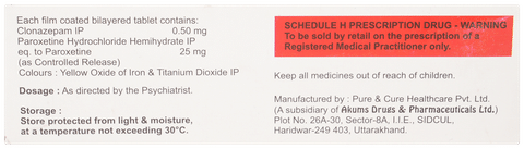 Pxr Forte 25mg/0.5mg Tablet