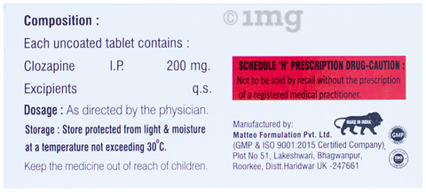 Clozamat 200 Tablet image Clozamat 200 Tablet image