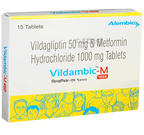 Vildambic-M 1000 Tablet image