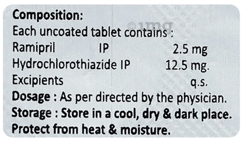 Ramixil H 2.5mg Tablet image Ramixil H 2.5mg Tablet image