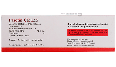 Pazotin CR 12.5 Tablet image