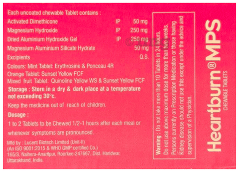 Heartburn ABC Chewable Tablet Assorted image