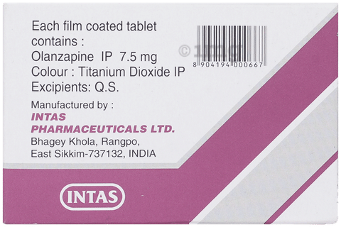 Oliza 7.5mg Tablet image