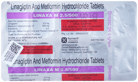Linaxa M 2.5/500 Tablet image