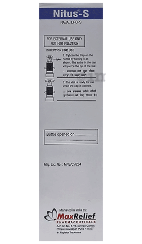 Nitus-S Nasal Drops image Nitus-S Nasal Drops image