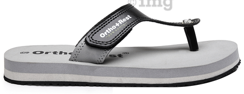 Girls grey slippers clearance