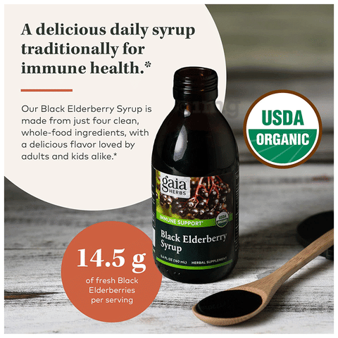 Gaia Herbs Black Elderberry Syrup 3