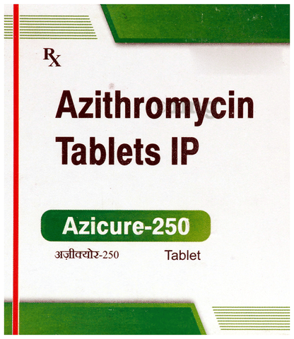Azicure 250 Tablet image