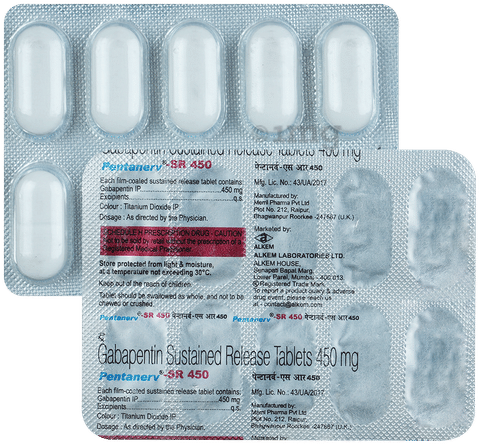 Pentanerv 450mg Tablet SR image