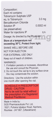 Tobraject 0.3% Eye Drop image