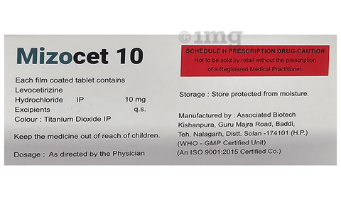 Mizocet 10 Tablet image