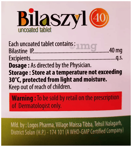 Bilaszyl 40 Tablet image