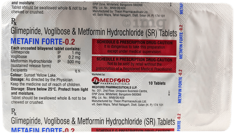 Metafin Forte 0.2 Tablet SR