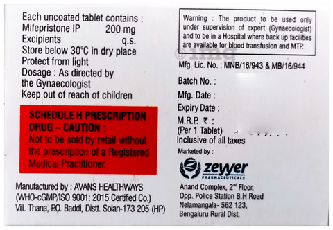 Mifezer 200 Tablet image