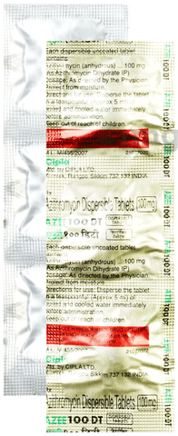 Azee 100mg Tablet DT