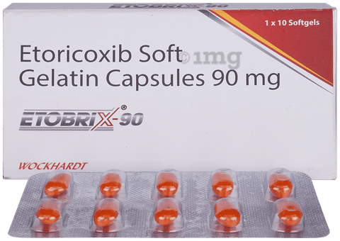 Etobrix 90mg Soft Gelatin Capsule image Etobrix 90mg Soft Gelatin Capsule image
