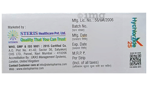 Hychlorzide 25 Tablet image Hychlorzide 25 Tablet image