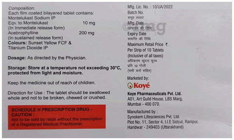 Spiromont-A Tablet SR image Spiromont-A Tablet SR image