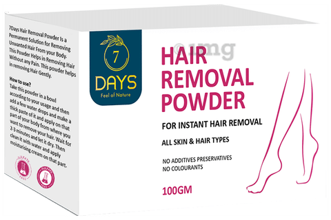 7Days Hair Removal Powder: Buy jar of 100 gm Powder at best price in India  | 1mg