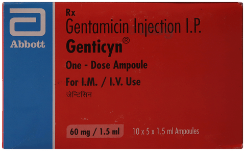 Genticyn 60mg Injection image Genticyn 60mg Injection image