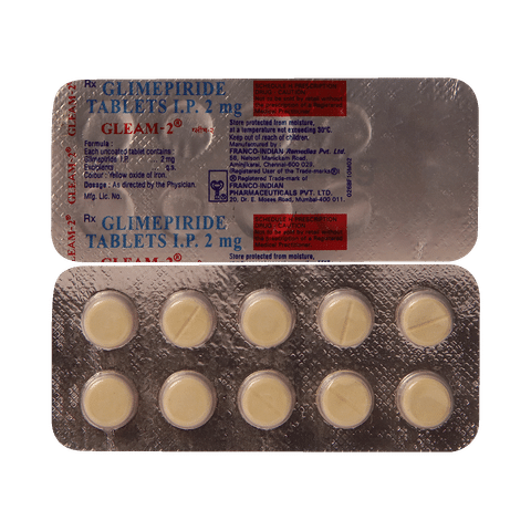 Buy Gleam 1mg Tablet 10'S Online at Upto 25% OFF