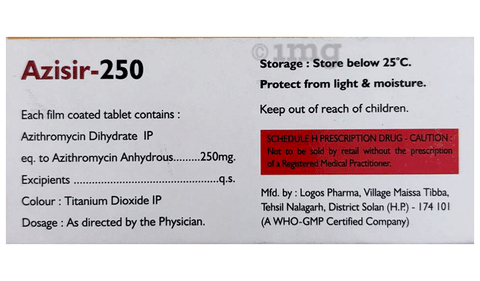 Azisir 250 Tablet image Azisir 250 Tablet image