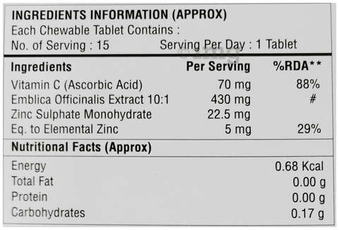 LuiCee Chewable Tablet Orange 5