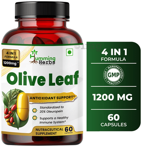 Humming Herbs Olive Leaf Capsule: Buy bottle of 60.0 capsules at