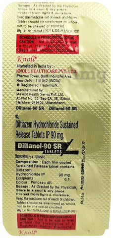 Diltanol 90mg Tablet SR image
