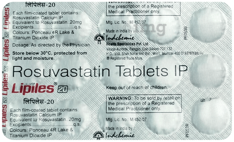 Lipiles 20 Tablet image