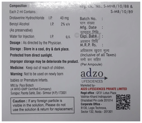 Adzospas 40 Injection image