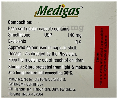 Medigas Softgel Capsule image Medigas Softgel Capsule image