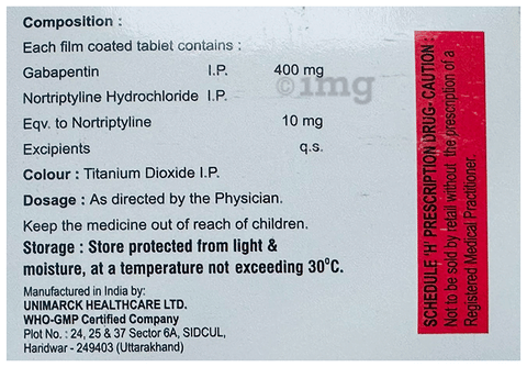 Nurowin-NT 400 Tablet image