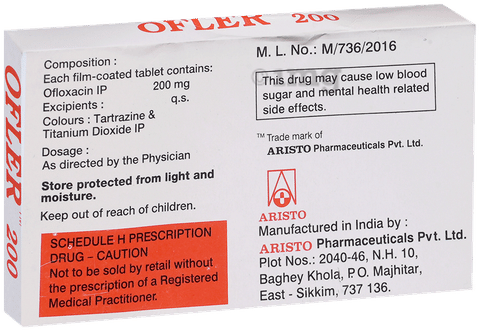 Ofler 200mg Tablet image